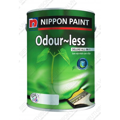 Sơn nội thất Nippon Odour Less All In 1 Siêu Bóng