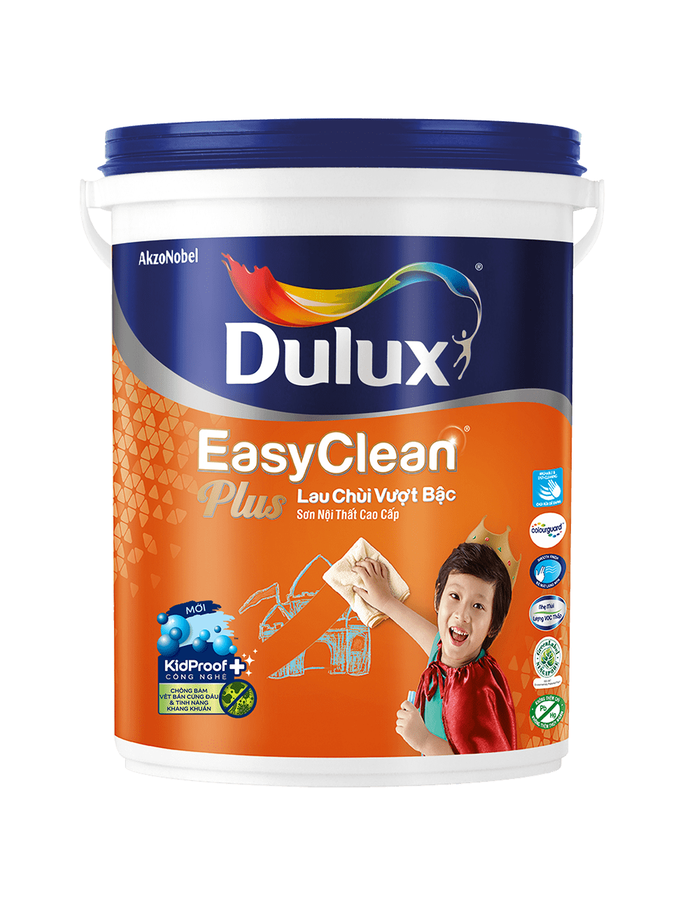 Sơn nội thất ICI-Dulux lau chùi vượt bậc