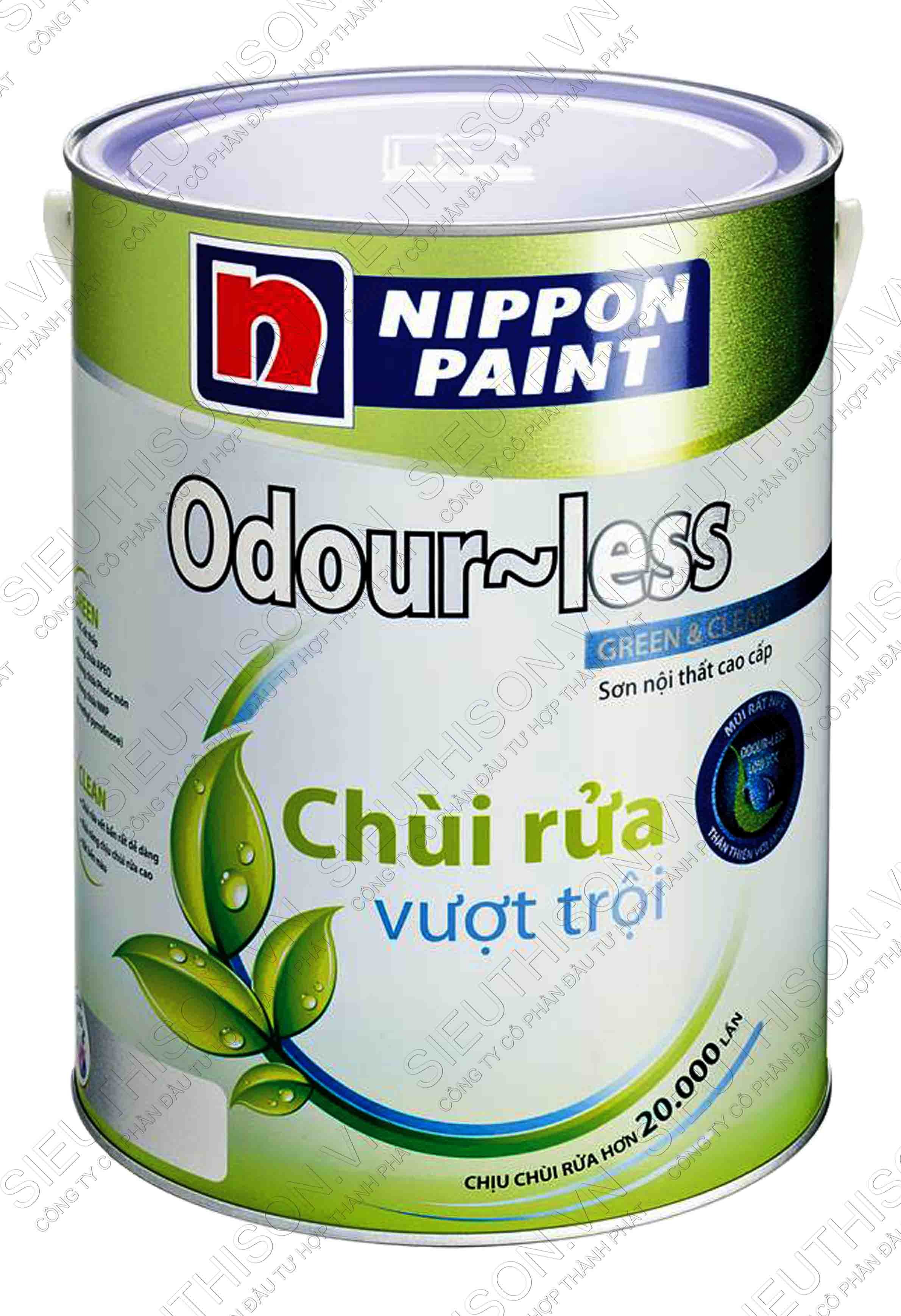 Sơn nội thất NIPPON ODOUR LESS chùi rửa vượt trội