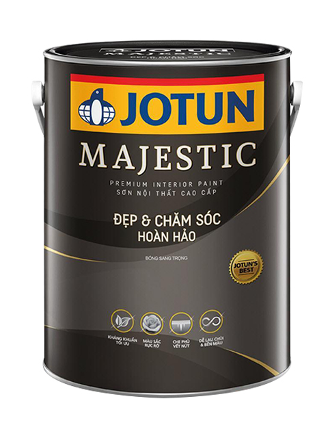 Sơn nội thất Majestic đẹp và chăm sóc hoàn hảo